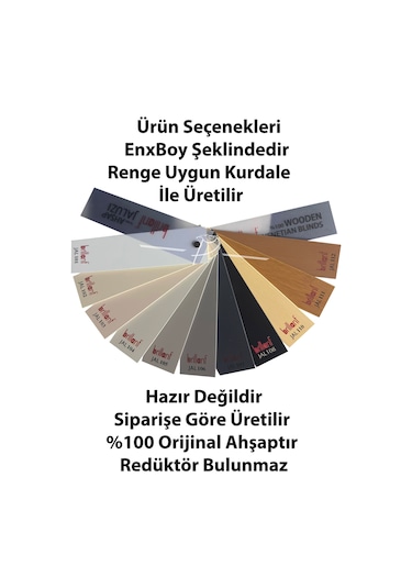 Brillant Ahşap 50 Mm Jaluzi Perde %100 Doğal Ahşap Ekru