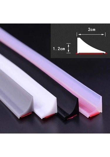 Joyhub Mingjin Shop2 Beyaz Stil 50cm Çok Renkli Silikon Banyo Su Tutucu Şerit Engelleyici Çamaşır Makinesi Havzası Soba Kuru Ve Islak Ayırma Duş Barajı Bariyeri 83kfuq Renkli Çok Renkli