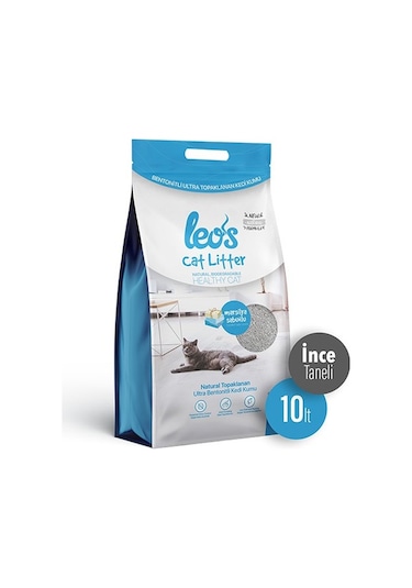 Leos Cat Litter Marsilya Sabunlu İnce Topaklaşan Bentonit Kedi Kumu 10 L