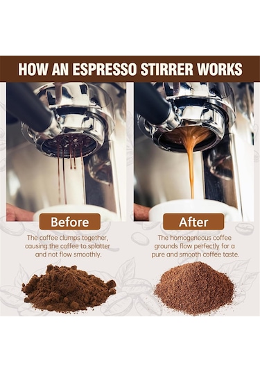 51mm Espresso Tamper Ve Karıştırıcı Seti, Espresso Kahve Tamper Diğer
