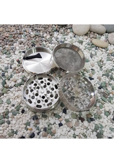 Gri 63 MM 4 Katlı Grinder Herbal Öğütücüsü Parçalayıcı  Rb83slv