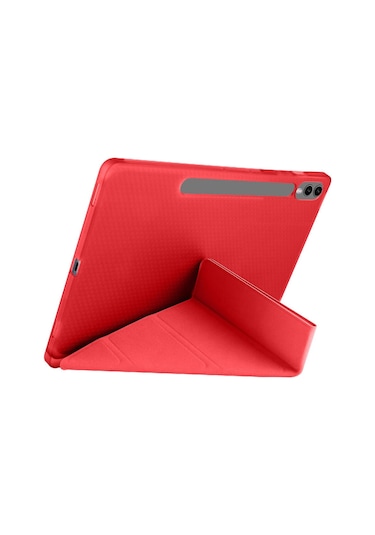 Samsung Galaxy Uyumlu Tab S9 Fe Plus Sm-x610 Kılıf Kalem Bölmeli Silikon Smart Cover Tablet Kılıfı