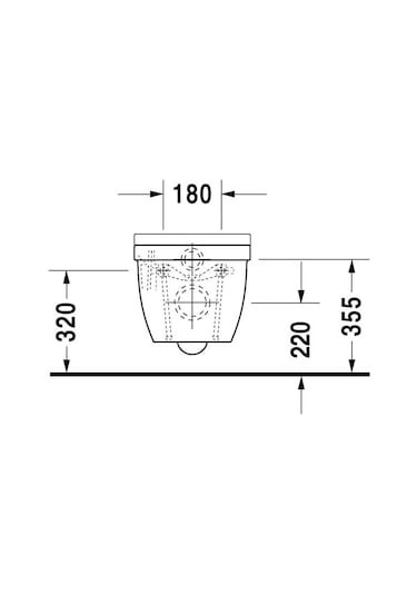 Duravit Klozet Özel Kutulu Starck 3 Asmakapak Dahil45273900A1