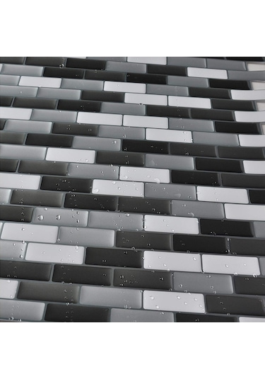 Dianziye 3d Pet Duvar Sticker Doğal Tuğla Desenli, Formaldehit Ve Koku Yok, Dıy Kolay Kurulum, Isı Ve Nem Direnci, Temizliği Kolay Dekoratif Duvar Kaplama Çok Renkli