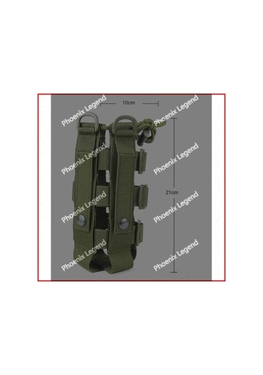 Mufunye Yeşil Askeri Kettle Çantası - Dikişli Çanta, Dış Mekan Dağıtımı, Dağcılık Aksesuarı, Omuz Kayışı İle Yeşil