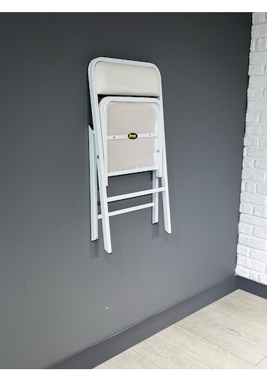 Hey 2'li Katlanır Kamp Sandalyesi Piknik Sandalyesi Beyaz