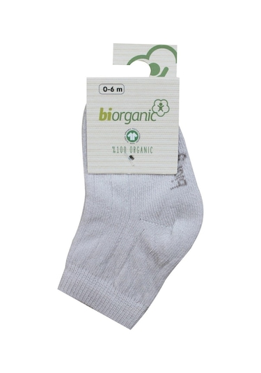 Bibaby Biorganik Simple Bebe Çorap 68368 Taş