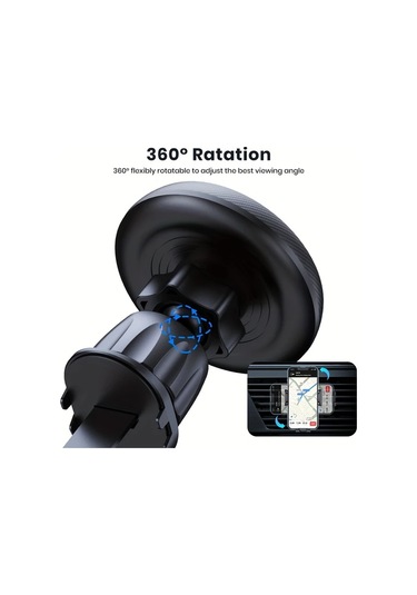 Xuweiwei Topk Manyetik Araç Telefon Tutucu Siyah İphone 15 14 13 12 Pro Max Plus Uyumlu Tek Elle Kullanım Metal Kancalı Dayanıklı Abs Su Geçirmez