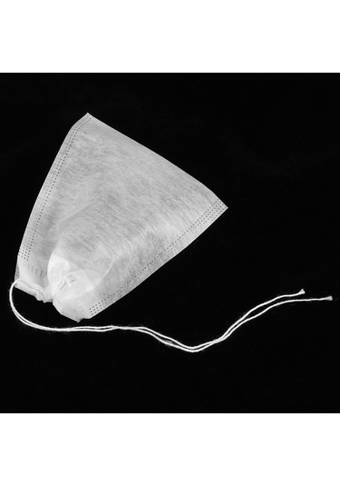 Maiyame Yüksek Kaliteli 7x9 Cm Tek Kullanımlık Çay Poşetleri - 100 Adet, Pratik Ve Güvenli Çay Demleme Çözümü Beyaz