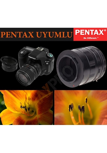 Yeni Raypro Manuel Makro Extension Uzatma Tüpü Seti Pentax Uyumlu