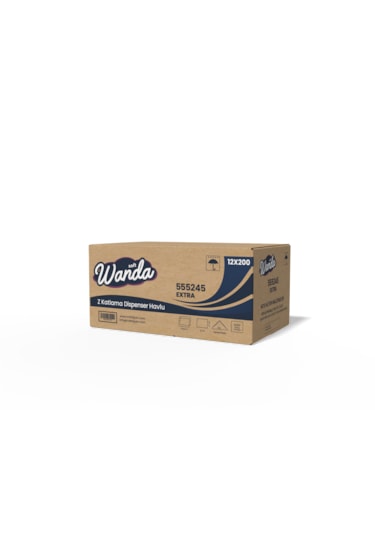Wanda Soft Z Katlama Havlu 200 X 12 Paket 21x21cm