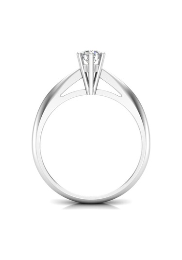 0,30 Karat E Renk Uluslararası Sertifikalı Pırlanta Tektaş Yüzük (464657934)