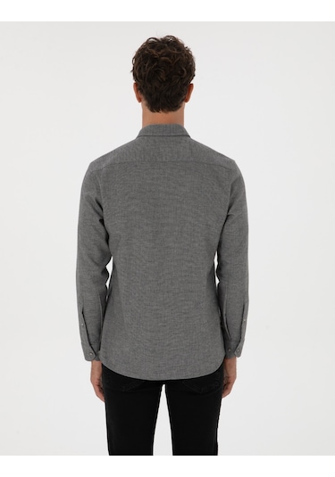 Pierre Cardin Erkek Gri Gömlek Desenli 50311562-vr024 Gri
