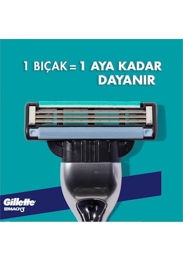 Gillette Mach 3 Yedek Tıraş Bıçağı 18'li