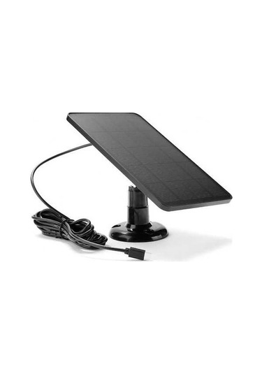 Trendooze Ip6 Su Geçirmez 10w 5v Güneş Paneli, Güvenlik Kamera Şarj Paneli, Siyah