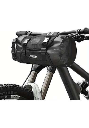 Willowhaven 3-7l Bisiklet Gidon Çantası - Siyah Dayanıklı Pvc Depolama Kesesi Ayarlanabilir Kayışlar Haki