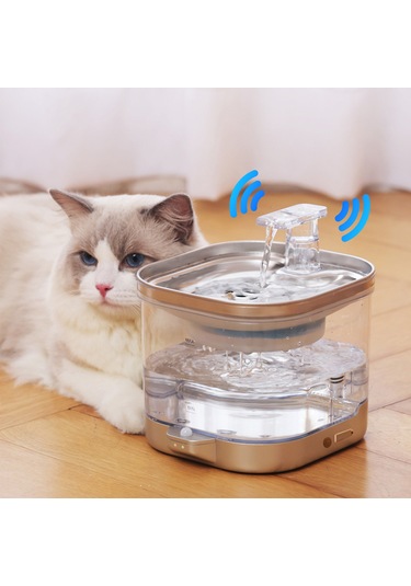 Ecronicword Kablosuz Akıllı Kedi Ve Köpek Evcil Hayvan Su Çeşmesi
