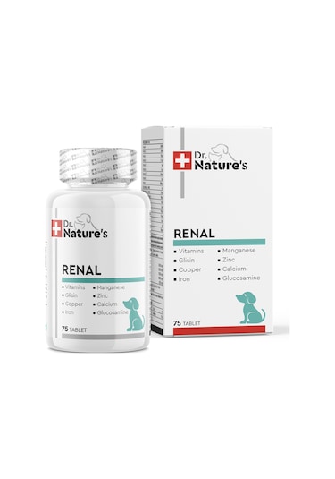 Dr. Nature's Renal Böbrekleri Destekleyen Köpek Vitamini 75 Tablet