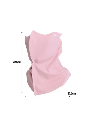 Kadın Yaz Uv Koruma Boyun Eşarbı Buz Ipek Yüz Maskesi Kapak Açık