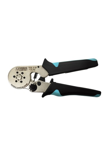 Geeksen Karbon Çelik Nickel Kaplama Viskana 0.06-6mm² , Elektrikçi Araçları, Hızlı Ve Kolay Presleme, Siyah-mavi Kollü, Vxc8 Modeli