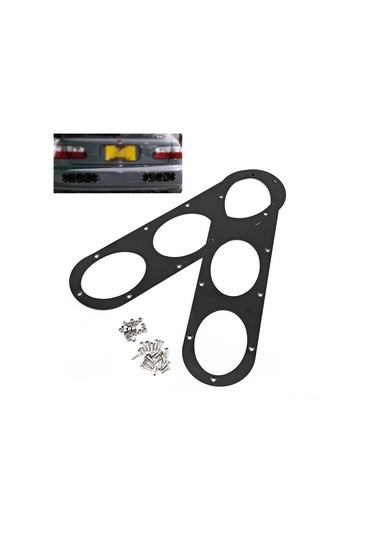 Geeroyoo 2 Adet Siyah Araba Tampon Akışkanlığı Diffüzyörü - Alüminyum Konstruksiyon, Sürüş Verimliliğini Artırır, Hız Ve Aerodinamik İyileştirir