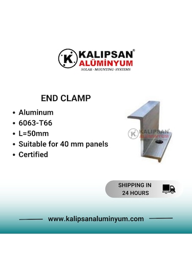 40'lık Z Sonlandırma Clamp-50 Adet
