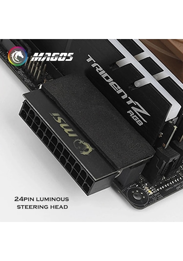 Msı Loglolu Atx Güç Kaynağı 24 Pin Işıklı Konnektör Başlık