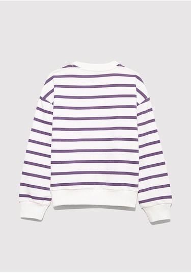 Mavi Beyaz Kız Çocuk Sweatshirt M7s10038-88138 Beyaz