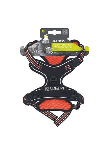 M-pets Hiking Reflektörlü Köpek Göğüs Tasması Turuncu Small 35-60 Cm 244-58022.01 Renkli