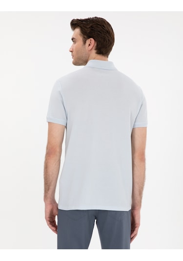 Pierre Cardin Erkek Buz Mavisi Tişört Basic 50306448-vr095 Buz Mavisi