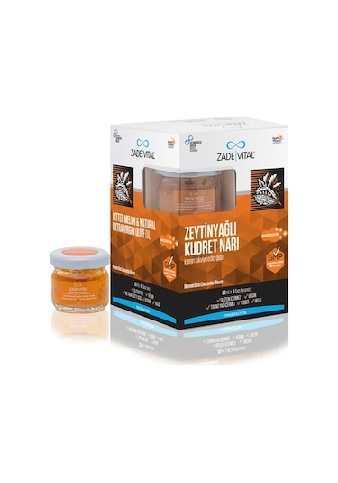 Zade Vital Zeytinyağlı Kudret Narı 20 ML X 8  Cam Kavanoz