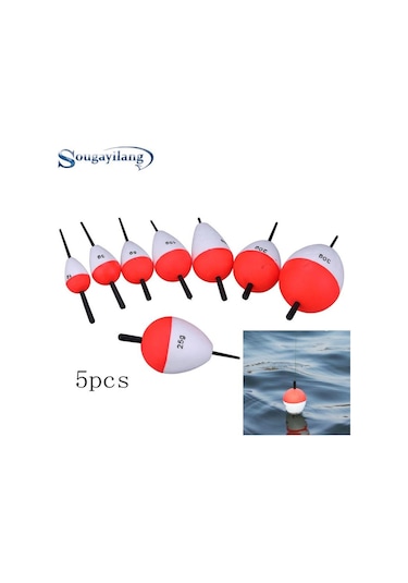 Balıkçılık Şamandıralar 5 Adet/takım Balıkçılık Şamandıralar Seti Deniz Balıkçılığı Şamandıralar Sopa Olta Takımı Aksesuarları 5pcs 1g