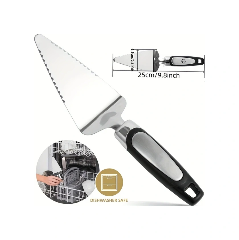 Dashanshop Siyah Paslanmaz Çelik Pasta Ve Kek Kesici Paslanmaz Çamaşır Makinesi Güvenli Siyah