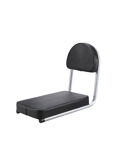 Jeemson Bisiklet Elektrikli Araç Arka Koltuğu Siyah - 3cm Kalın Süngerli Yumuşak Oturma, Pu Deri Su Geçirmez, Kolay Kurulum Yetişkin Çocuk Uyumlu Siyah