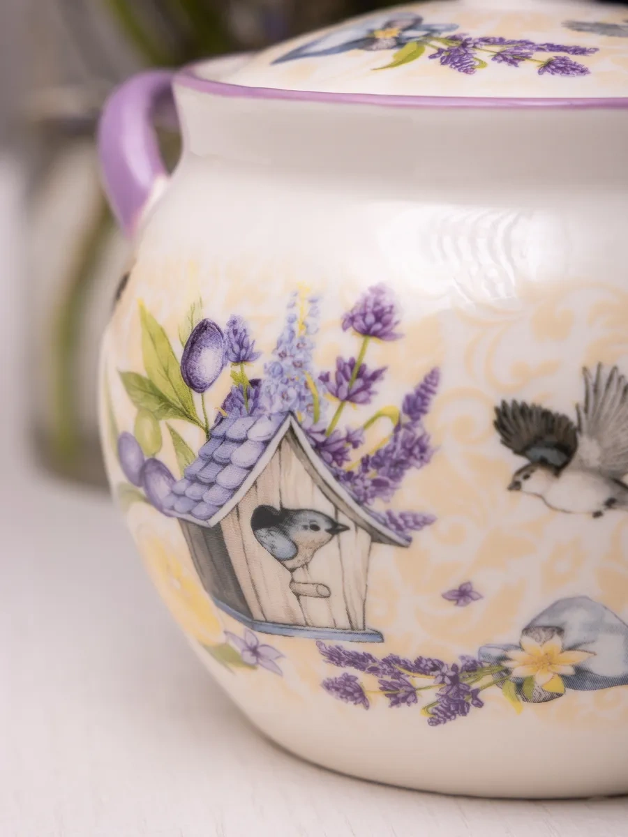 Agness Lavanda 600 Ml Pişirme Kabı Kapaklı 179428502 Beyaz