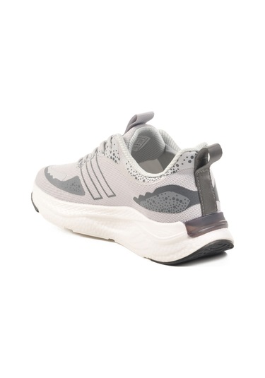 Gri Fileli Hafif Esnek Unisex Spor Ayakkabı Pcı-11068 G Gri