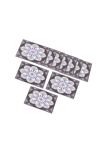 Hangfox 20 Adet Pvc Su Geçirmez Zemin Köşe Sticker - Dayanıklı Otomatik Yapışkan Salon Koruyucu Dekoratif Diagonal Yapişkan 8x8cm Diğer