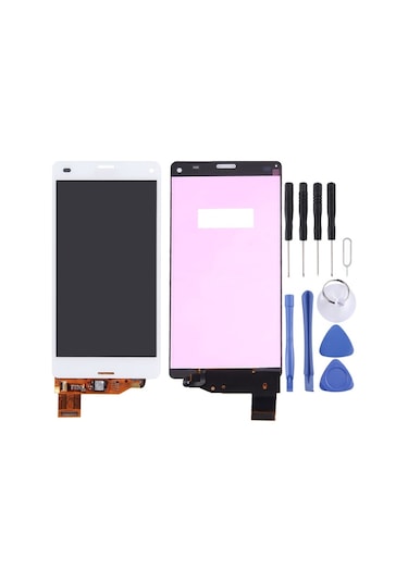 Cbtx Sony Xperia Z3 Compact / M55w / Z3 Mini Beyaz İçin Lcd Ekran + Dokunmatik Panel