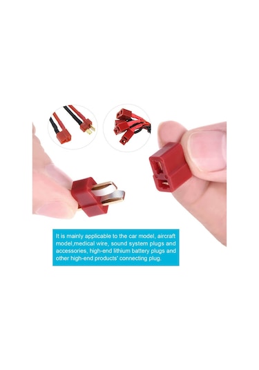 Wozlo T-plug Erkek Lipo Pil Konnektör - 5 Adet