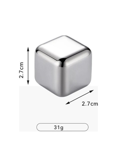 Viski İçin Çelik Taşlar 389428568 Gri