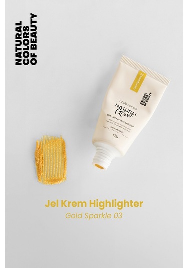 Bade Natural Jel Krem Highlighter Gold Sparkle 03 %100 Doğal