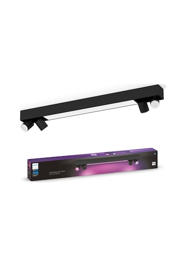 Philips Hue WCA Centris Led 4'lü Akıllı Spot Lamba 4x5.7W (Siyah)