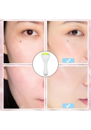 Suntek Yüz Silindiri Masajı Kırışıklıkları Beyaz-sarı Beyaz Sarı