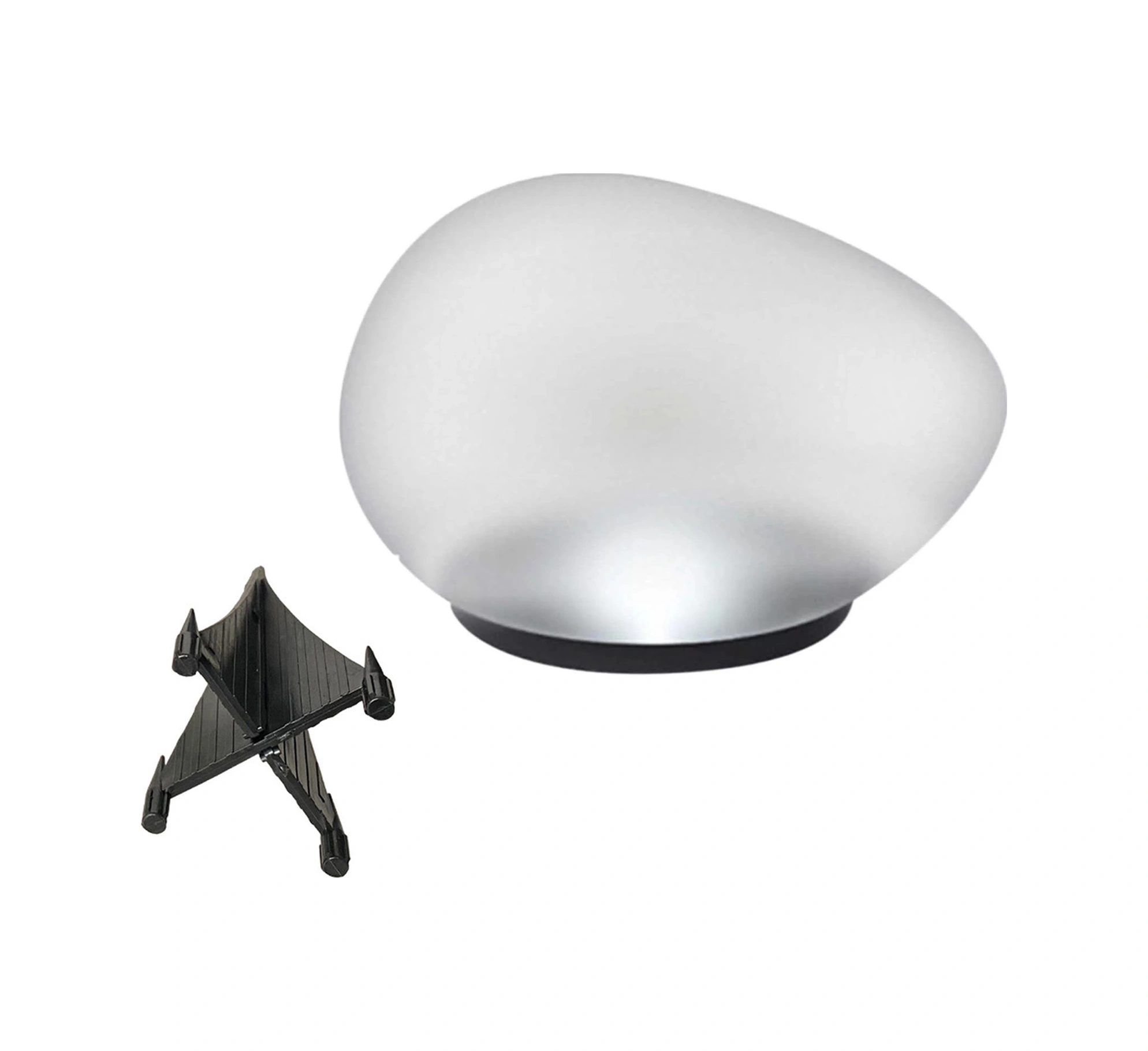 Geeroyoo Güneş Enerjili Çimen Taşı Lambası - Ip55 Su Geçirmez Bahçe Aydınlatması, 8 Saat Sürekli Işık, Sıcak Sarı Işık, Zımpara Camlı Dış Mekan Dekorasyonu Sarı