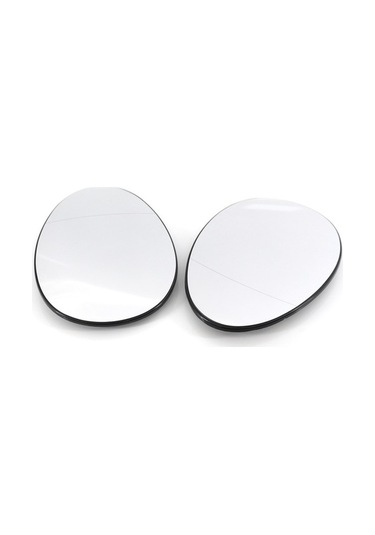 Besthome1 Mini R55/r56/r57/r58/r59 Yan Ayna Camı Seti, Sol+sağ, Isıtmalı Beyaz Ayna