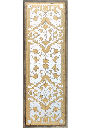 Pasabahce Rumi Desen Ayna 18x52 Cm 52x18 Cm - 1 Adet Cok Renkli