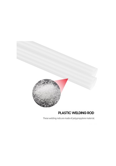 Yuntech01 Beyaz Polipropilen Plastik Kaynak Çubuğu 50 Adet - Araba Tamponu Ve Plastik Borular İçin Tamir Kaynağı E21937 İle Uyumlu