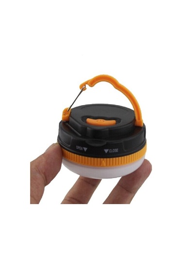 Sones Çok Fonksiyonlu Taşınabilir Açık Kamp Acil Durum Işıkları Led El Feneri Fener Meşale Çadır Lambası Siyah - Turuncu