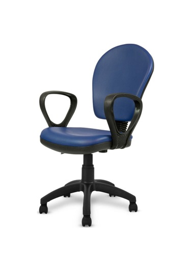 Ofiscombin Ofis Büro Ev Bilgisayar Öğrenci Ders Çalışma Koltuğu Parlement Mavi Deri 00047499102