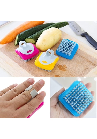Cc Ggball 3 Parça Meyve Sebze Fırçası, 3 Adet Sebze Fırçaları Meyve Scrubber Esnek Kıllar Scrubber Temizleme Aracı Havuç Meyveler Için Mutfak Fırçası Ev Mutfak
